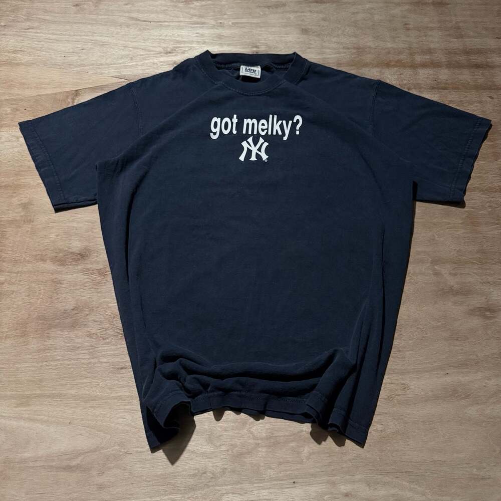 Vintage 2006 New York Yankees Melky Cabrera #28 Got Melky Y2K T-Shirt